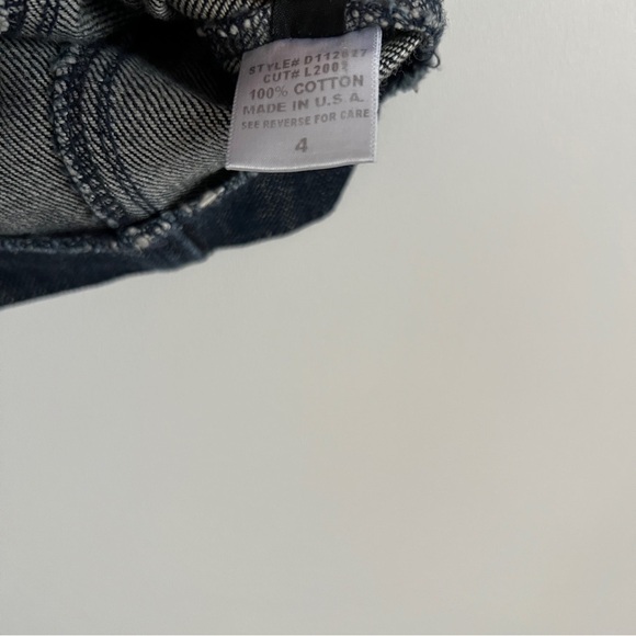 Vintage Y2K Furst Premium Denim Vest Button Front-Size 4 Utility Cargo Style - Picture 10 of 14